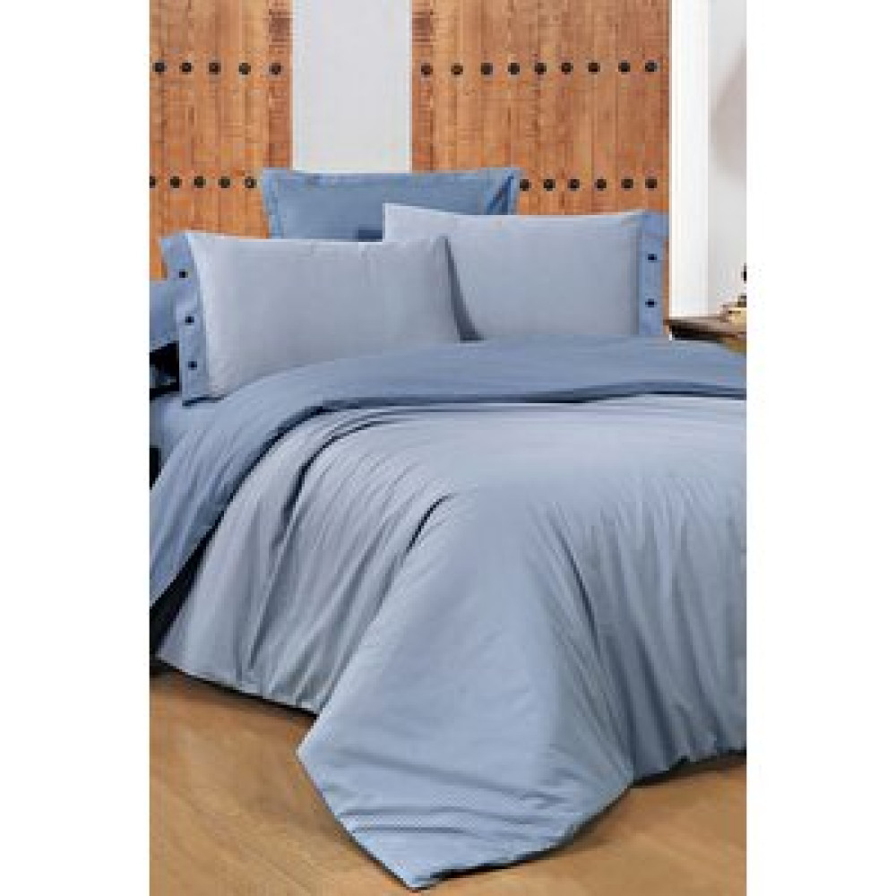 Sarev New Fancy Stripe Mavi King Size (battal Boy) %100 Pamuk Çizgili Nevresim Takımı Nevresim Takımı Fiyatı