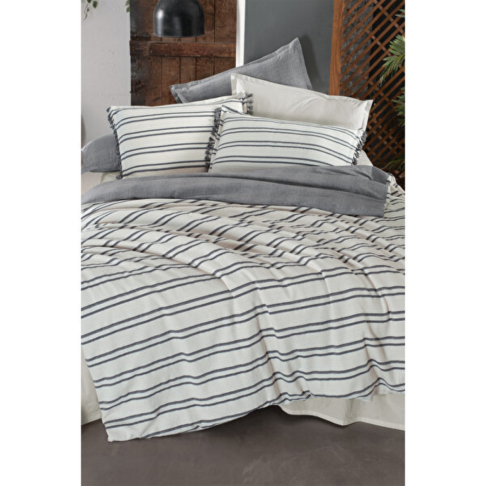 Sarev Salamanca Ekru Mood Comfort Çift Kişilik  Pamuk Çift Taraflı Yıkamalı Nevresim Takımı - 200 x 220 cm Nevresim Takımı Fiyatı