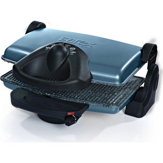 Sarex SR-3400 Kahvaltım 1800 W 6 Adet Pişirme Kapasitesi Granit Çıkartılabilir Plaka Izgara ve Tost Makinesi