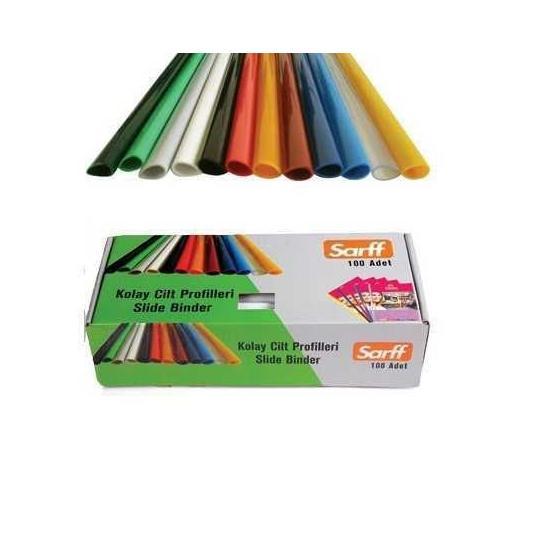 Sarff 10 mm Şeffaf 100 Adet Plastik Geniş Sırtlık