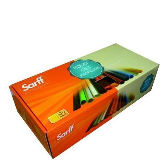 Sarff 6 mm Siyah 100 Adet Üçgen Sırtlık