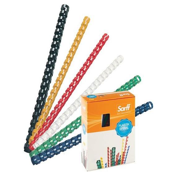 Sarff Bind 6 mm Mavi Plastik Spiral