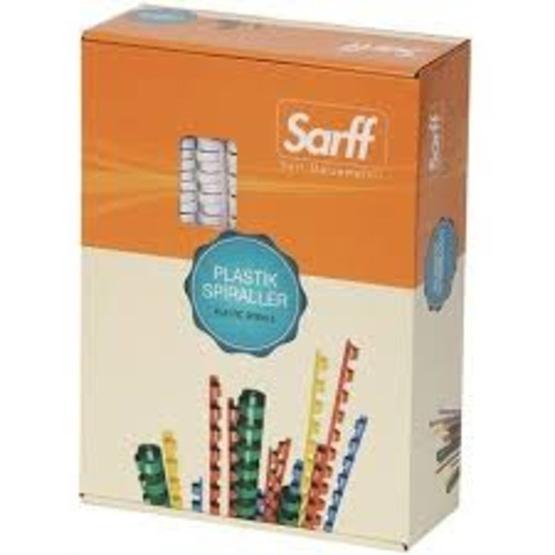 Sarff Bind Beyaz 6 mm Plastik Spiral