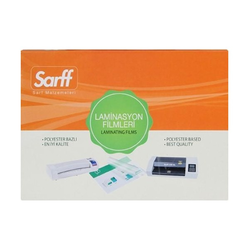 Sarff Laminasyon Filmi 125 Mic A4 216 x 303 Laminasyon Sistemi Fiyatı
