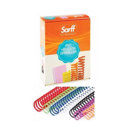 Sarff Pvc Helezon 14 mm Beyaz Plastik Spiral