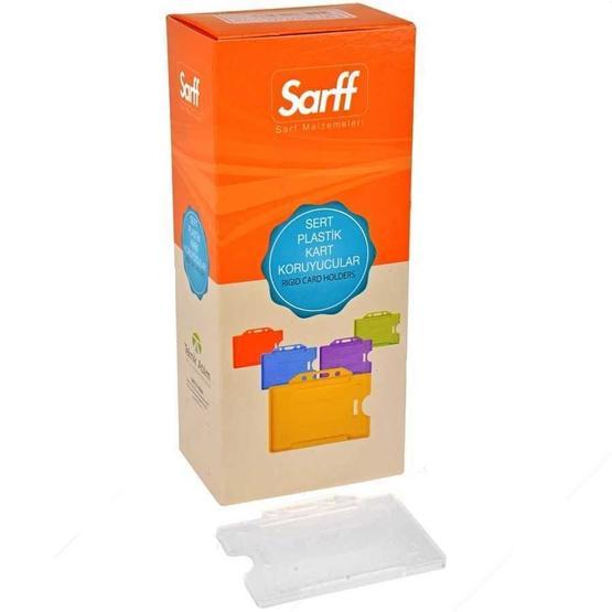 Sarff Yatay 50'li Beyaz Sert Plastik Kart Koruyucu