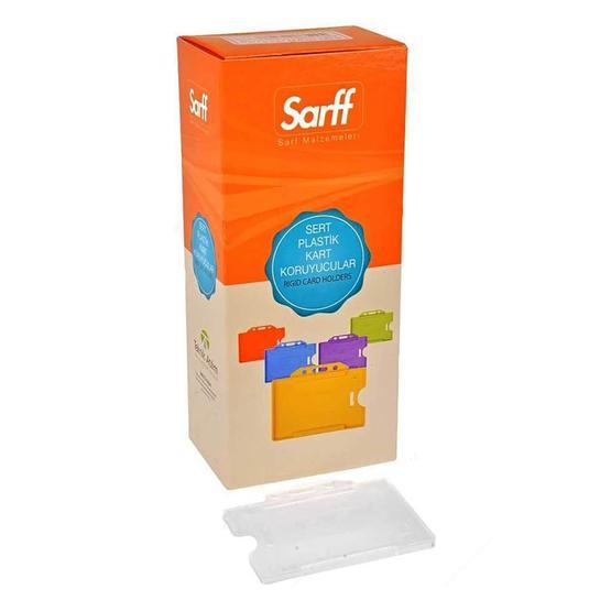 Sarff Yatay 50'li Beyaz Sert Plastik Kart Koruyucu