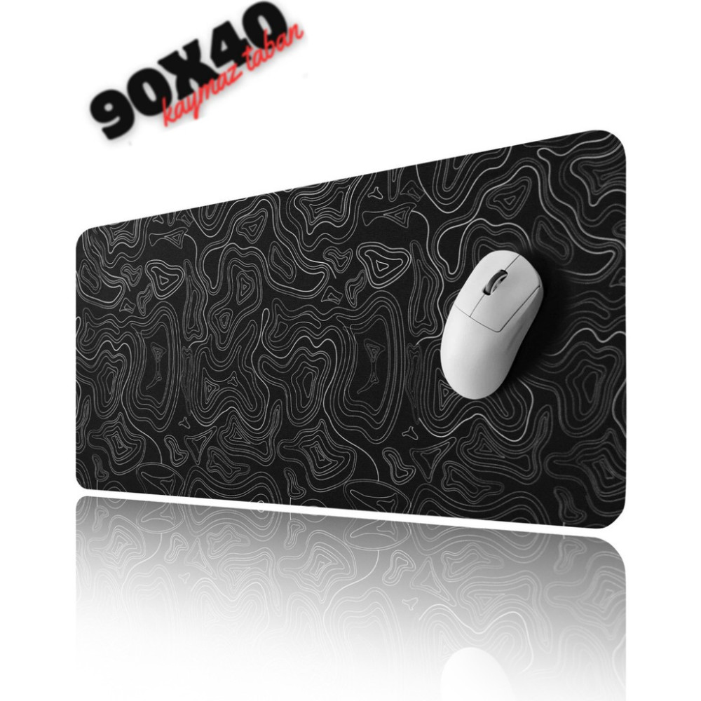 Sarftech Black Contour Speed Hızlı Yüzey Kaymaz Taban Gaming Oyuncu Mouse Pad Oyuncu Gaming Mousepad - 90x40 Mouse Pad Fiyatı