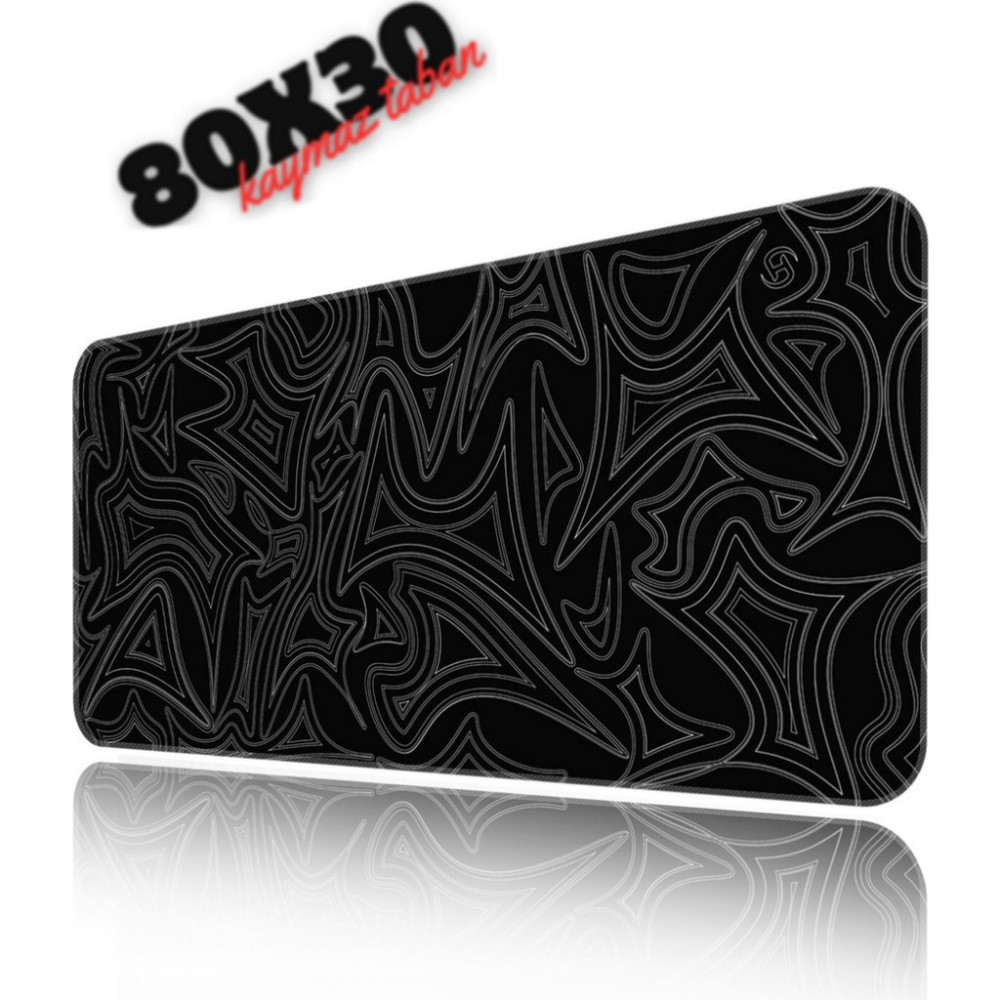 Sarftech Darkblack Speed Hızlı Yüzey Kaymaz Taban Gaming Oyuncu Mouse Pad Oyuncu Gaming Mousepad - 80x30 Mouse Pad Fiyatı