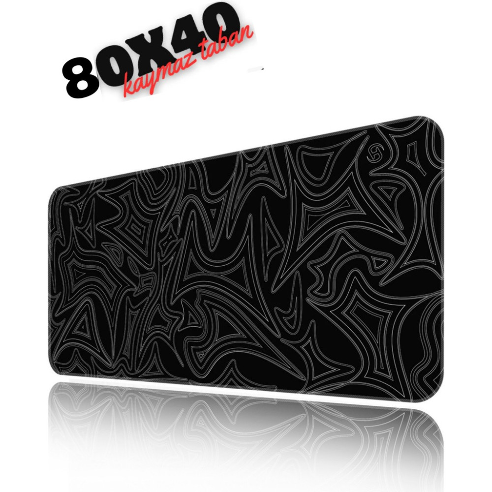 Sarftech Darkblack Speed Hızlı Yüzey Kaymaz Taban Gaming Oyuncu Mouse Pad Oyuncu Gaming Mousepad - 80x40 Mouse Pad Fiyatı