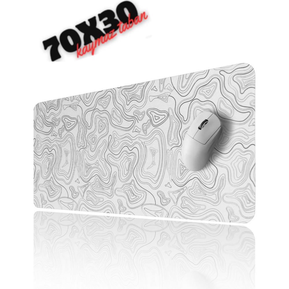 Sarftech White Contour Speed Hızlı Yüzey Kaymaz Taban Gaming Oyuncu Mouse Pad Oyuncu Gaming Mousepad - 70x30 Mouse Pad Fiyatı