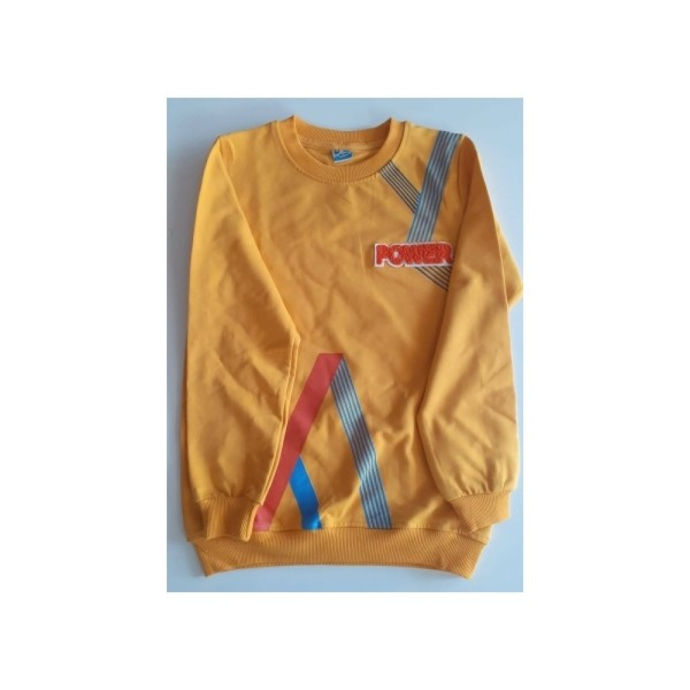 Sarı Baskılı Bilekleri ve Boyun Kısmı Lastikli Sweatshirt - 16 Yaş Oto Boyaları Fiyatı