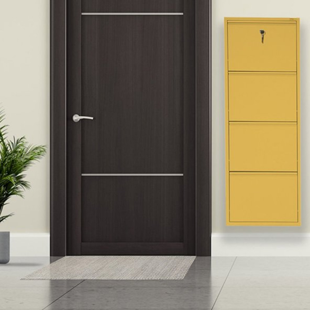 Sari Kilitli Metal Ayakkabilik Mac4 - 4 Kapakli - 50X15x136 H Ayakkabılık Fiyatı