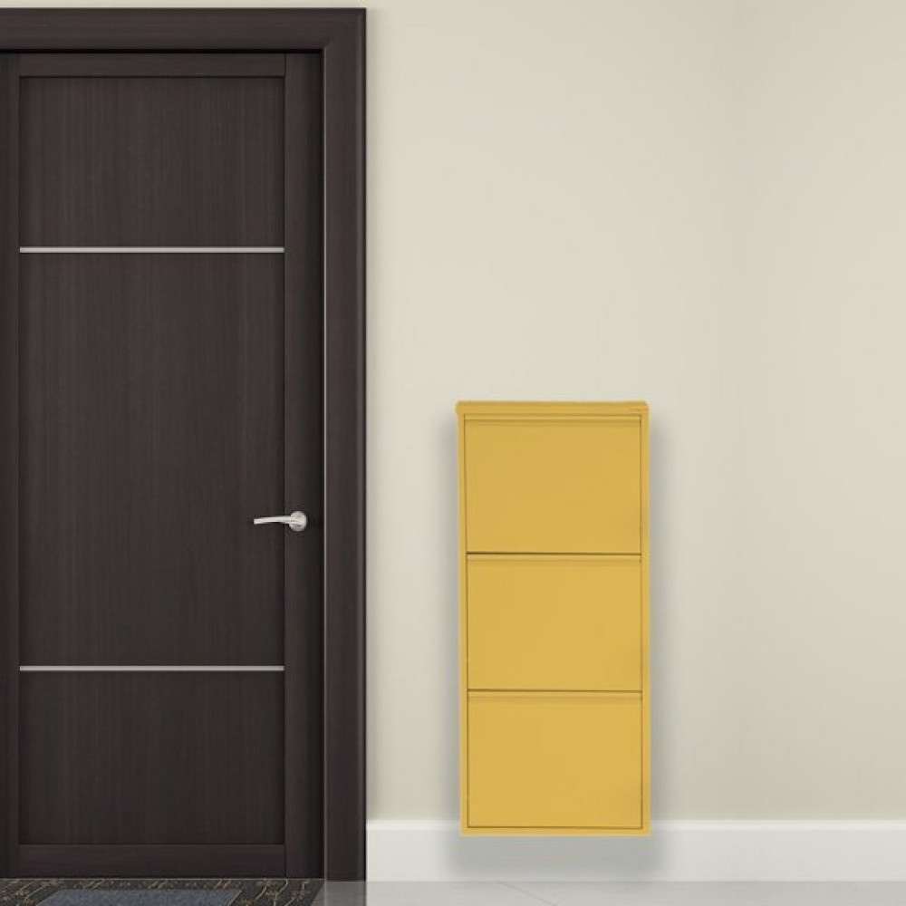 Sari Metal Ayakkabilik Mac3 - 3 Kapakli - 50X15x103 H Ayakkabılık Fiyatı