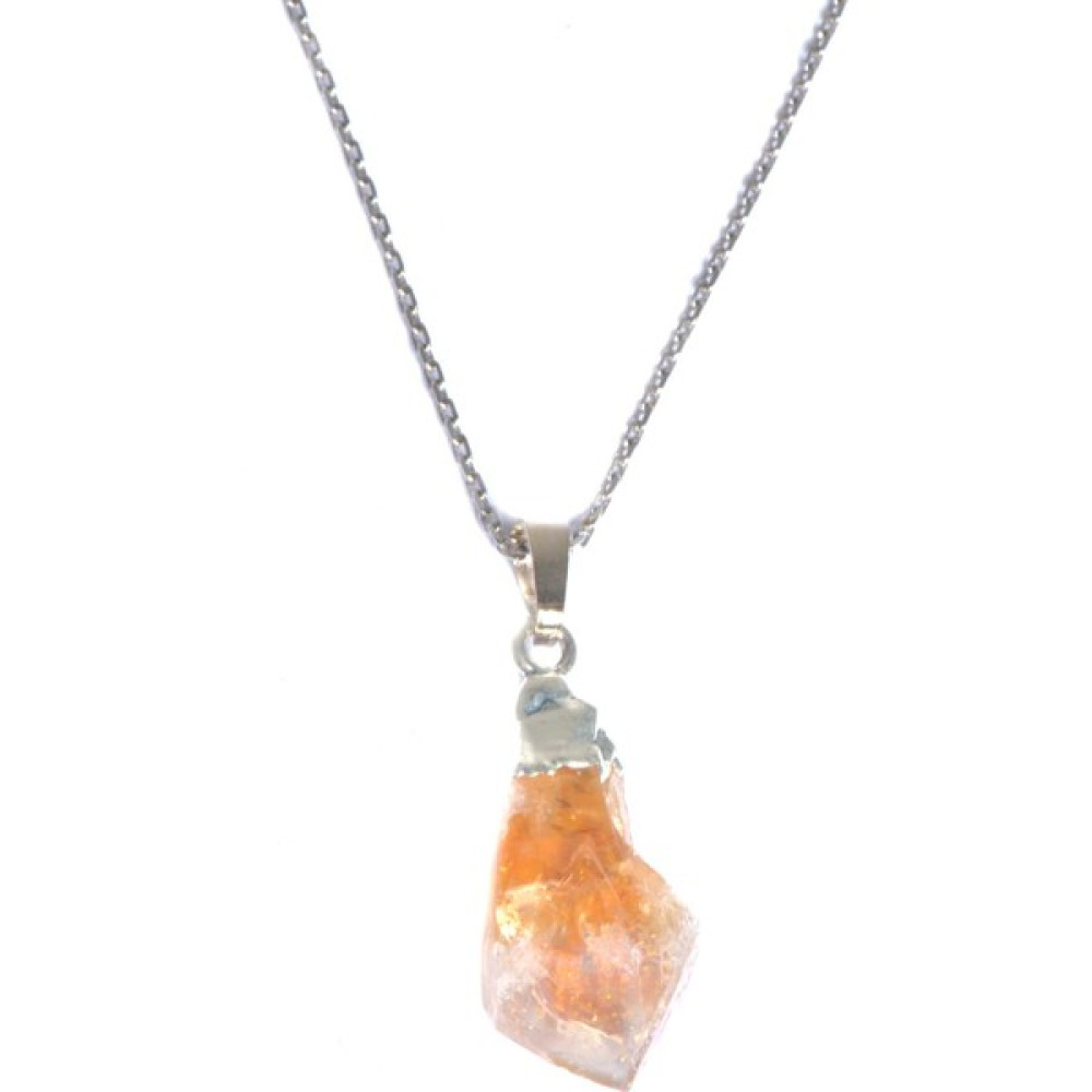 Sarı Otantik Doğaltaş Kadın Kolye Sitrin Taşlı Doğal Kesim Metal S01338 Bijuteri Kolye Fiyatı