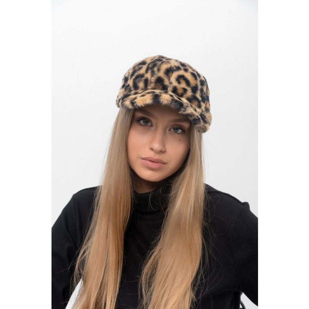 Saria Moda Leopar Desen Vizon Kadın Kep Kadın Şapkası Fiyatı