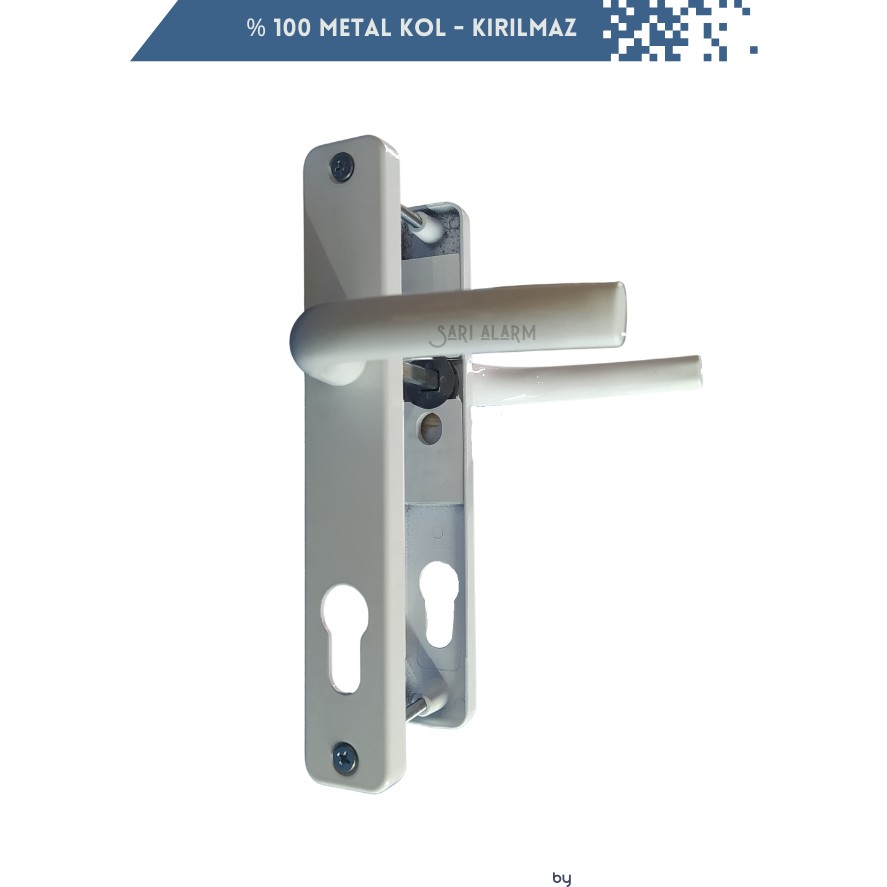 Sarıalarm Pvc Kapı Kolu Beyaz- Metal - - Beyaz Diğer Fiyatı