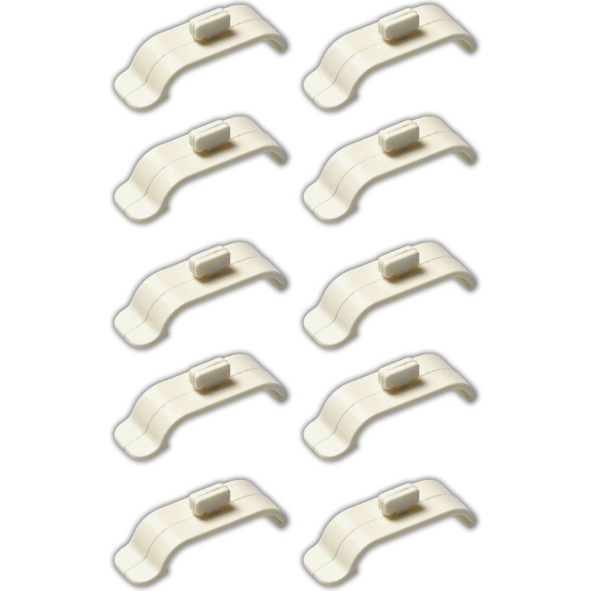 SARIALARM Vela - Zebra ve Stor Perde Montaj Aparatı Takmatik - Portray 10 Adet( Geniş Kasa- 4,5 Cm) - 1BW-Beyaz Diğer Fiyatı
