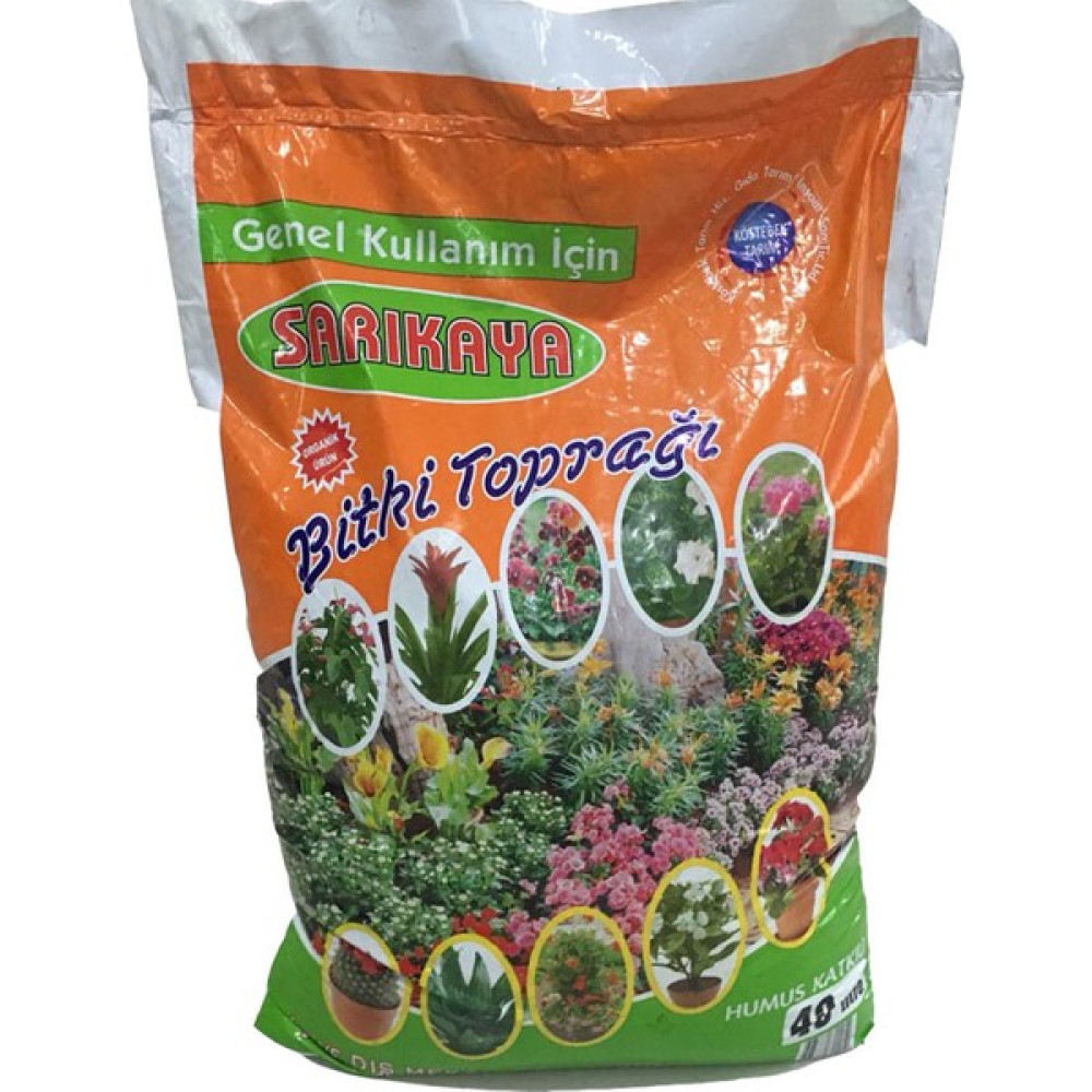 Sarıkaya Torf Toprak Iç ve Dış Mekana Topragı Humus Katkılı 40 lt Bitki Fiyatı