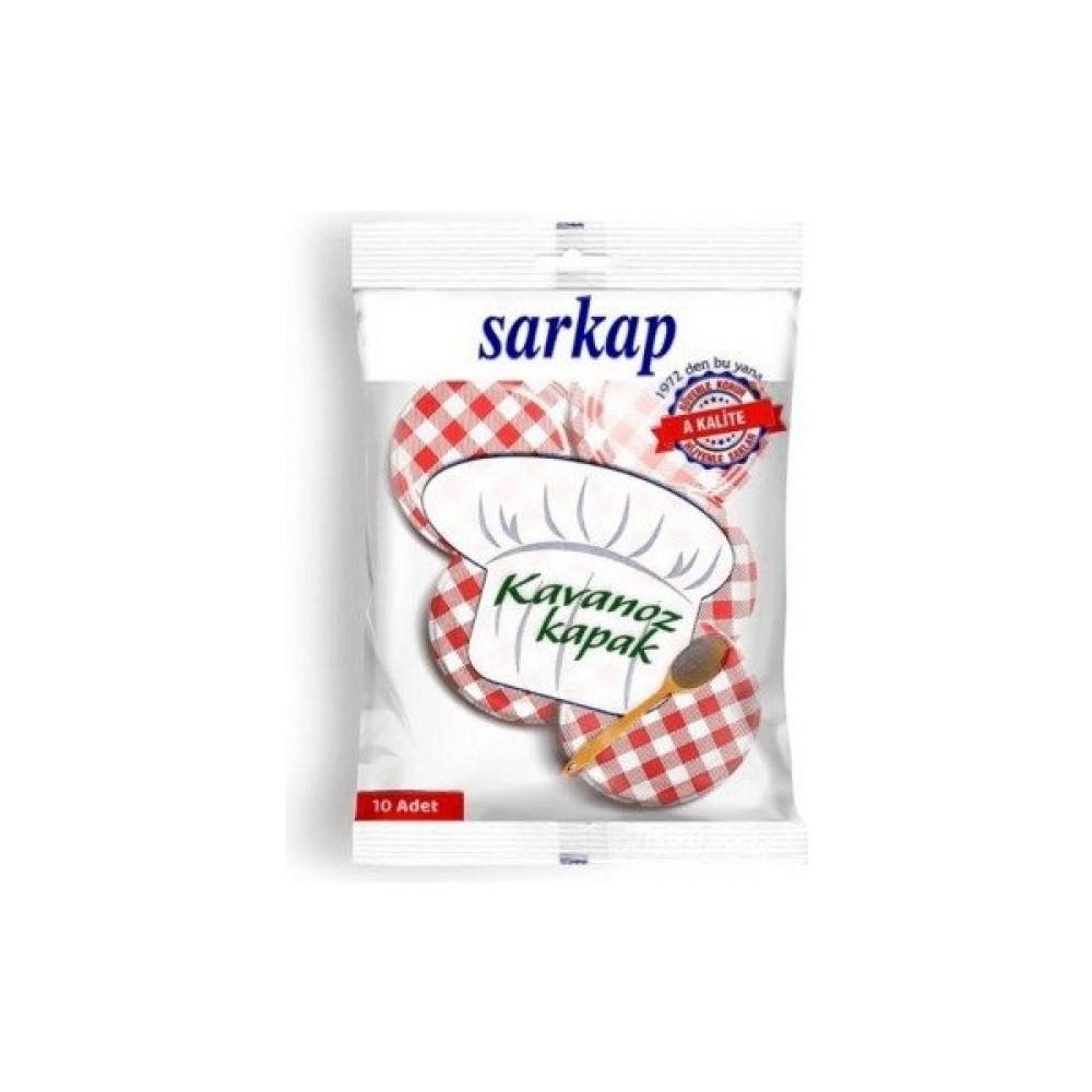 Sarkap Desenli Kavanoz Kapağı 10'lu Paket 82 mm Saklama Kapları Fiyatı