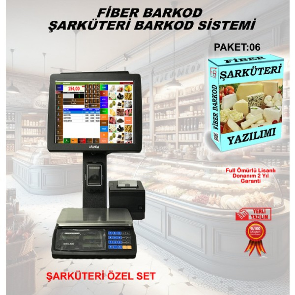 Şarküteri Barkod Sistemi-6 / Fiber Barkod - Siyah Oto Boyaları Fiyatı
