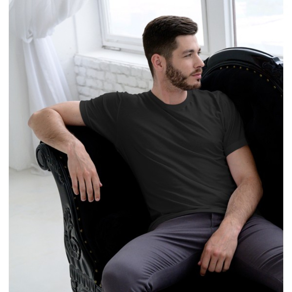 Şarman Unisex Siyah Pamuk Regular Bisiklet Yaka Kısa Kollu T-Shirt Erkek T-shirt Fiyatı