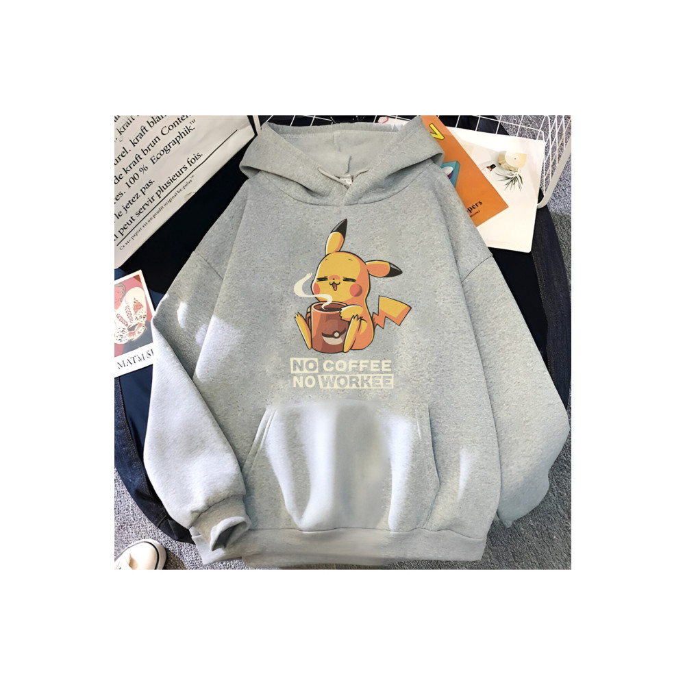 Sarnıç Unisex No Coffee Baskılı Oversize Sweatshirt L Beden Bayan Sweatshirt Fiyatı