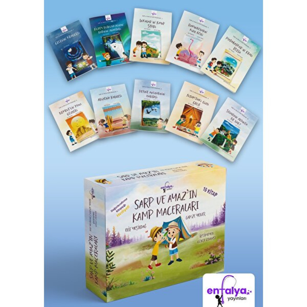 Sarp ve Ayaz'ın Kamp Maceraları 10 Kitap 480 Sayfa (Değerlendirme Kitapçığı Hediyeli) Çocuk Masal Fiyatı