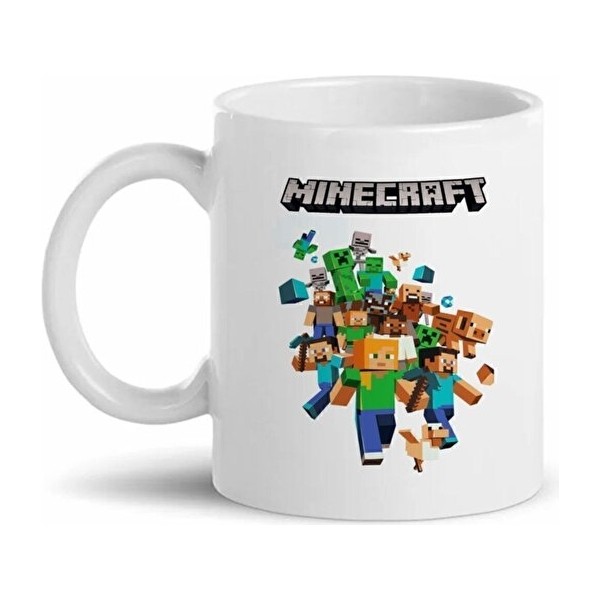 Sartre Art Minecraft Baskılı Kupa Bardak - 1 Adet - 330 ml Fincan / Bardak / Kahve Takımı Fiyatı