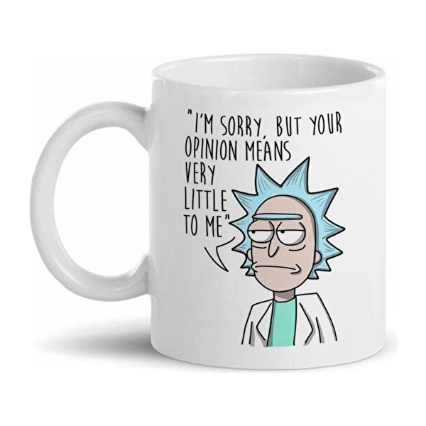 Sartre Art Rick And Morty Baskılı Kupa Bardak - 1 Adet - 330 ml Fincan / Bardak / Kahve Takımı Fiyatı