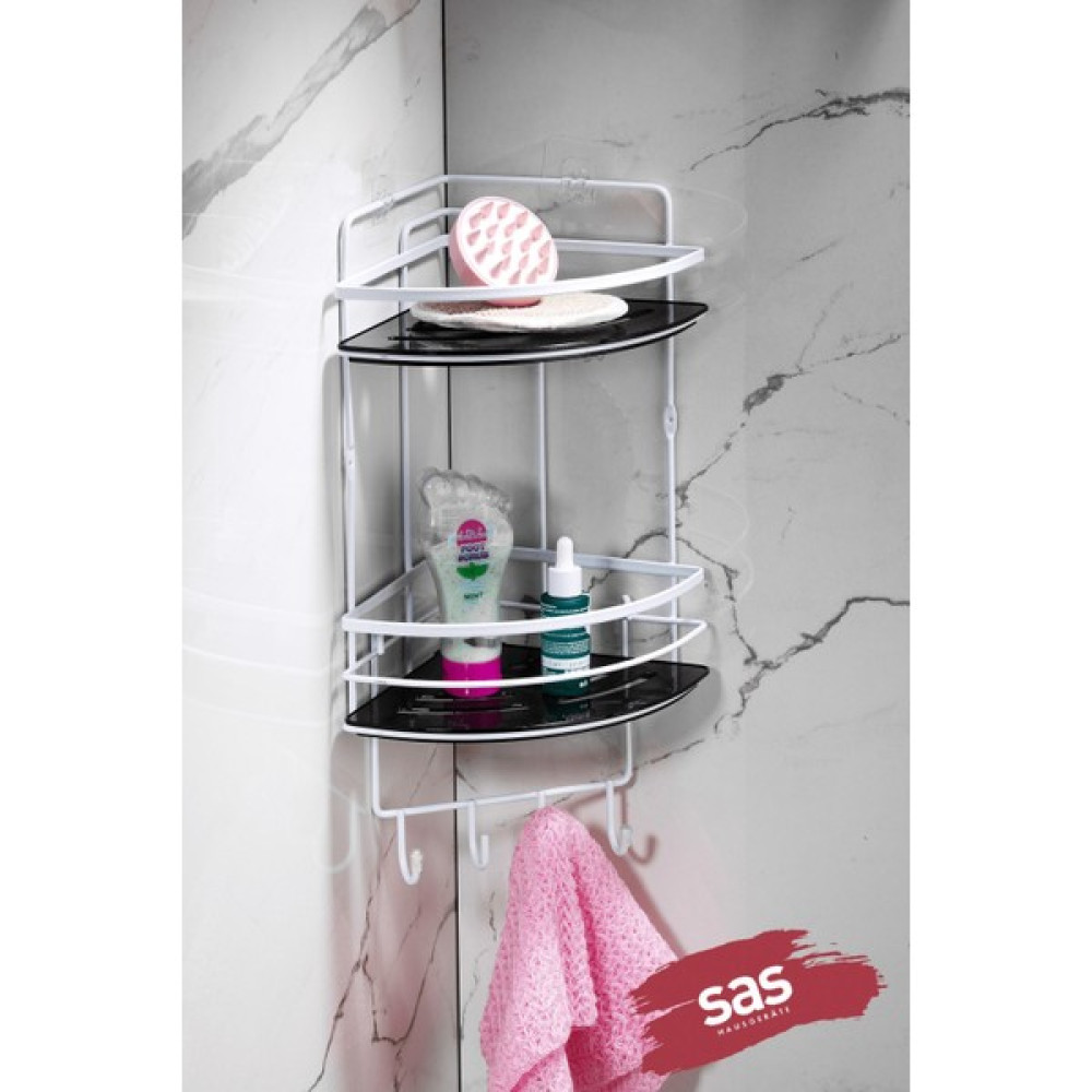 Sas Haus Yapışkanlı Paslanmaz Kristal Ayarlanabilir Raf Banyo Düzenleyici Şampuanlık Lk-02 Bsbk Banyo Rafı Fiyatı