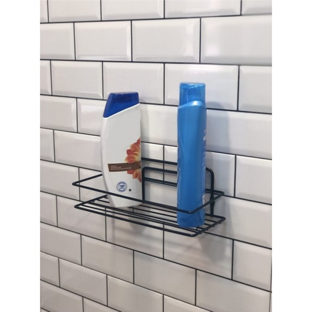 Sas Ömür Boyu Paslanmaz Banyo Mutfak Rafı Şampuanlık Banyo Düzenleyici Siyah Tş-01 Banyo Rafı Fiyatı