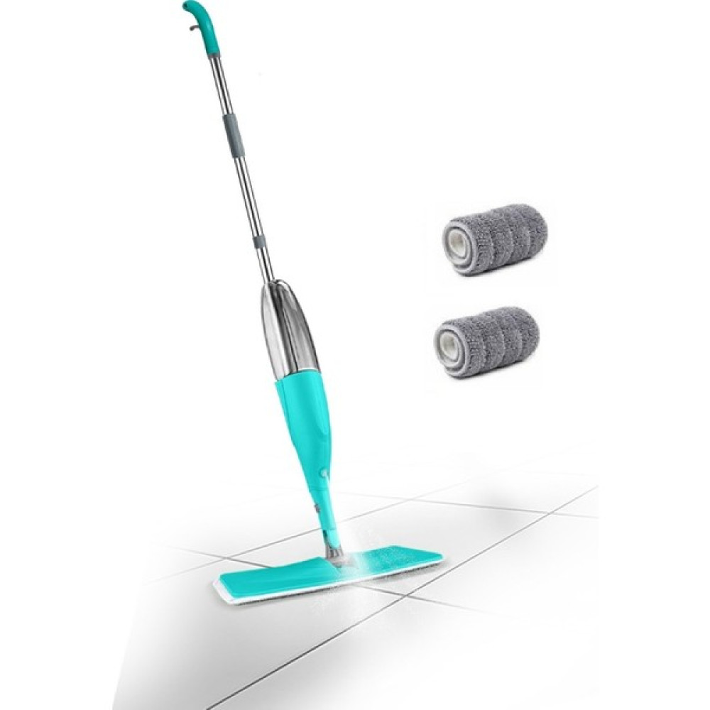 Sas Su Hazneli Microfiber Bezli 360 Derece Dönebilen Su Püskürtmeli Sprey Paspas Mop - Mavi Temizlik Malzemeleri Fiyatı