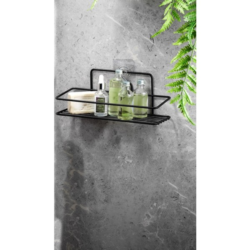 Sas Yapışkanlı Banyo Düzenleyici Şampuanlık Duş Rafı Siyah 2 Telli Tş-01 Banyo Rafı Fiyatı
