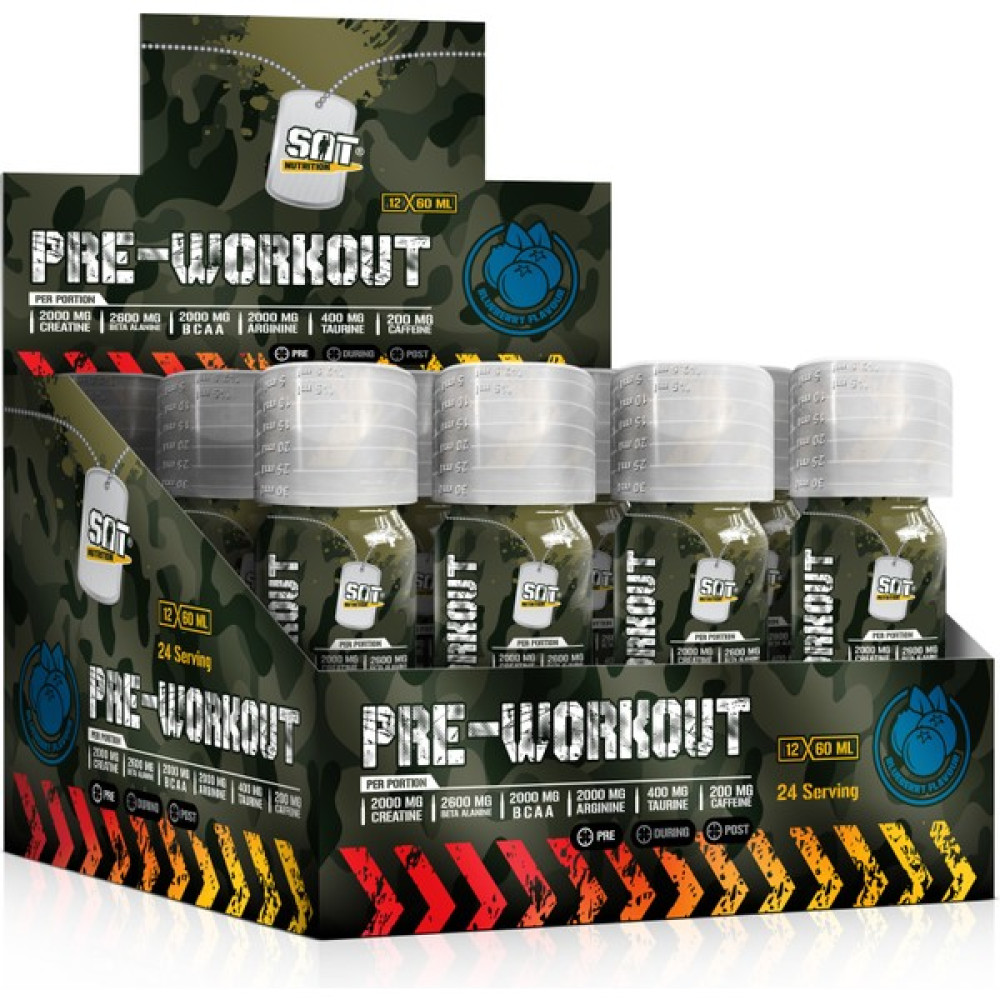 Sat Nutrition Pre-Workout 60 ml x 12 Adet Yaban Mersini Aromalı Amino Asit Fiyatı
