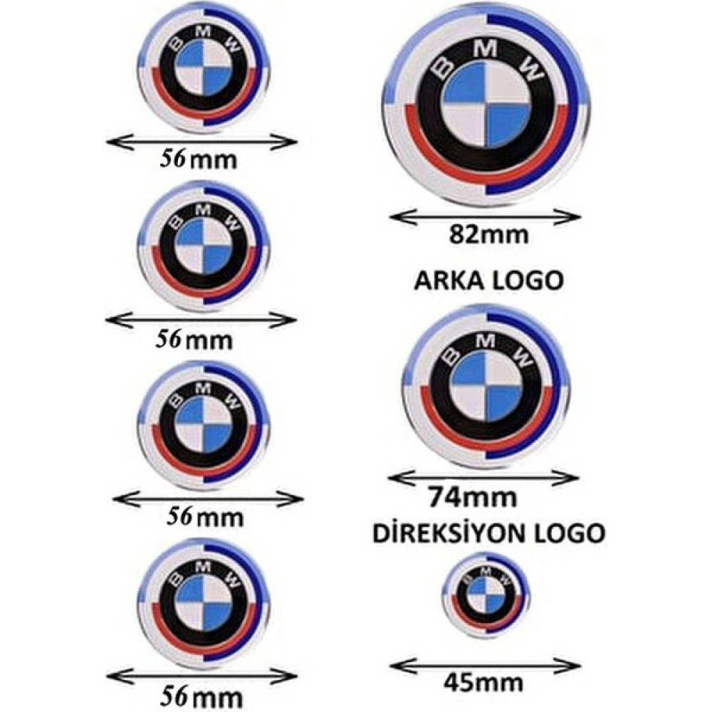 Sateknoloji Bmw 50.yıl Özel Logo Seti G20,G28,G30,G31,G32,G38 (Newtype 51148132375-51148219237) - Jant 56 mm Oto Boyaları Fiyatı