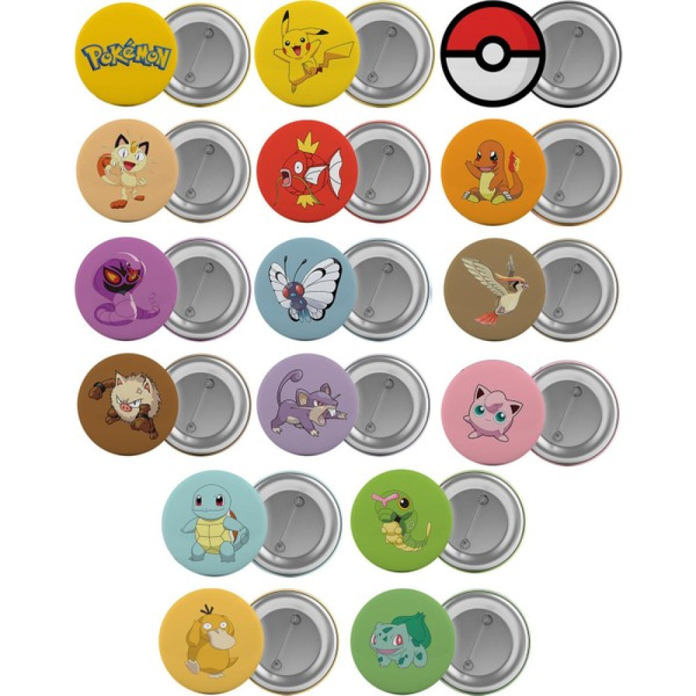Saturndesign Pokemon Çanta Rozeti Seti 16 Adet En Büyük Boy 5.8cm Iğneli Broş Okul Çantası Fiyatı