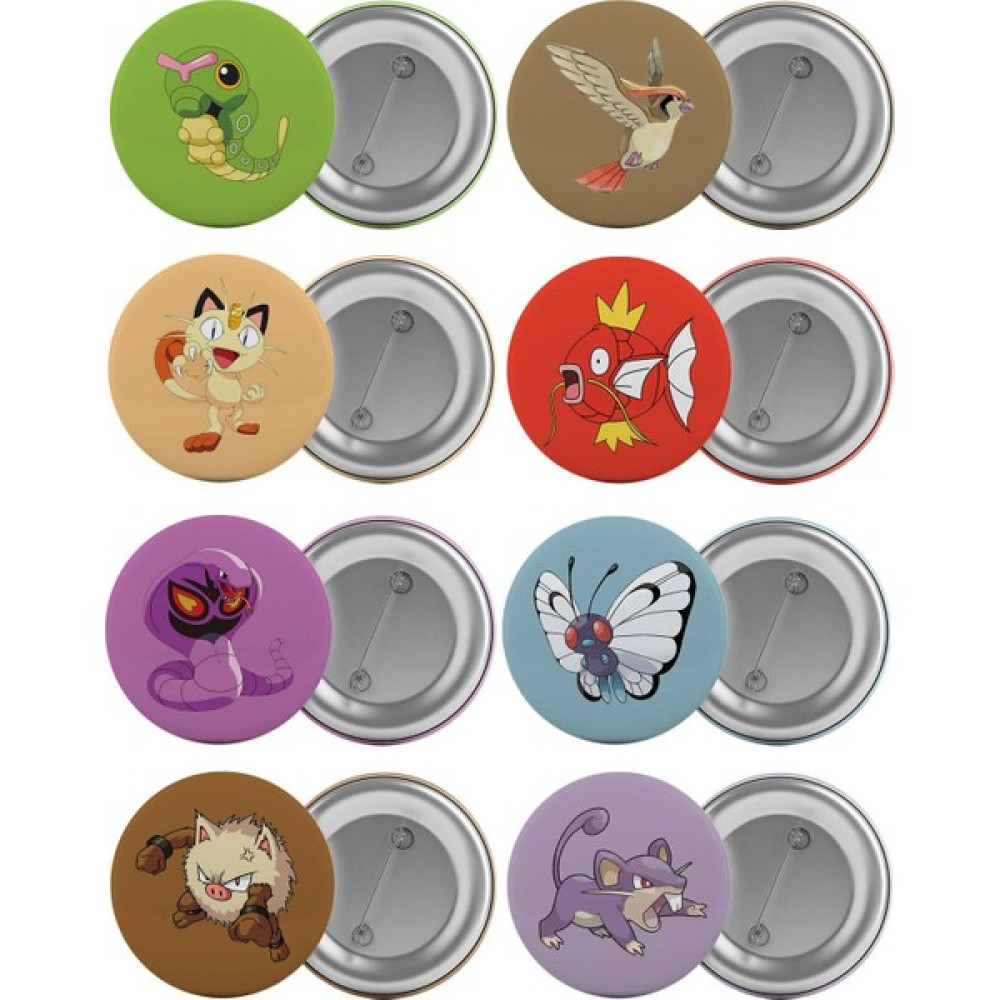 Saturndesign Pokemon Çanta Rozeti Seti 8 Adet En Büyük Boy 5.8cm Iğneli Broş Seti Okul Çantası Fiyatı