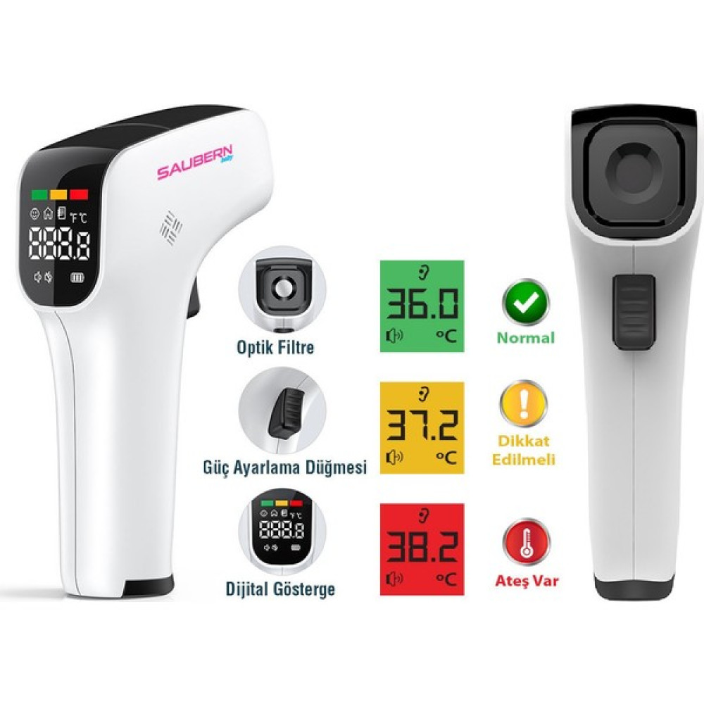 Saubern Baby BNT9608 Temassız Vücut ve Alından Ateş Ölçer Ateş Ölçer Fiyatı
