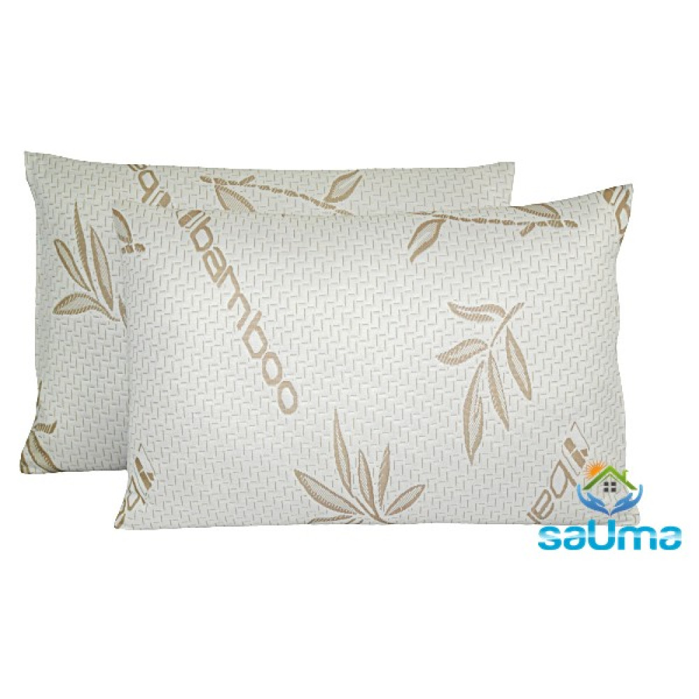Sauma Bamboo Visco Yastık 2'li - 50 x 70 cm - Bej Yastık Fiyatı