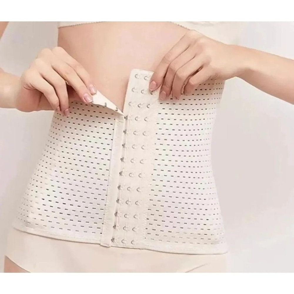 Sauna Suit Lohusa Ten Rengi Toparlayıcı Bel Korsesi , Bel Eğitmeni Şekillendirme Kemeri Doğum Sonrası Lohusa Korse - L-XL Korse Fiyatı