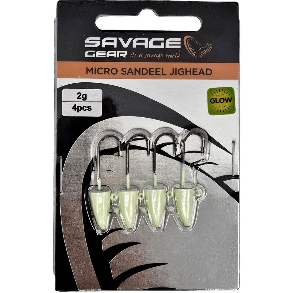 Savage gear lrf micro sandeel jighead glow 4 adet #8 Suni Balık Yemi / Rapala Fiyatı
