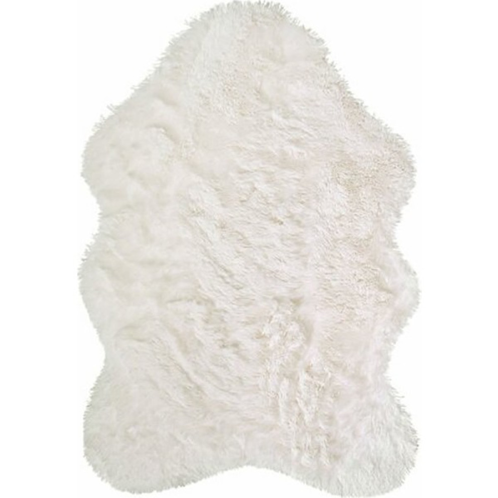 Savana Dekoratif Kaymaz Taban Post Halı - 70 x 120 cm - Bej - Beyaz Kilim Fiyatı