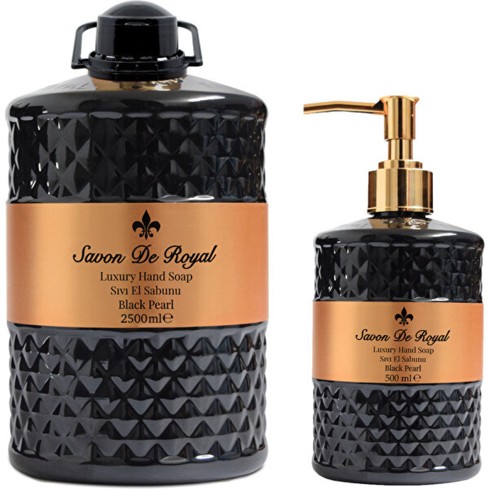 Savon De Royal Luxury Vegan Sıvı Sabun Black Pearl 2.5 lt & 500 ml Sabunlar Fiyatı