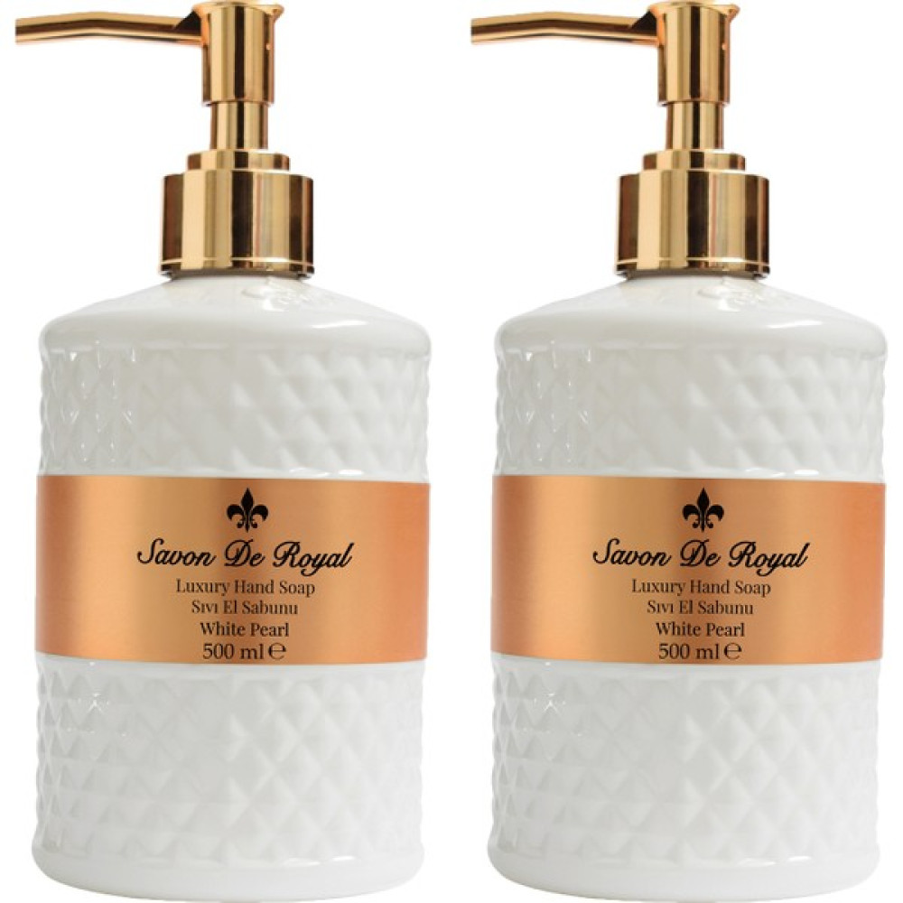 Savon De Royal Luxury Vegan Sıvı Sabun White Pearl 2 x 500 ml - Beyaz Sabunlar Fiyatı