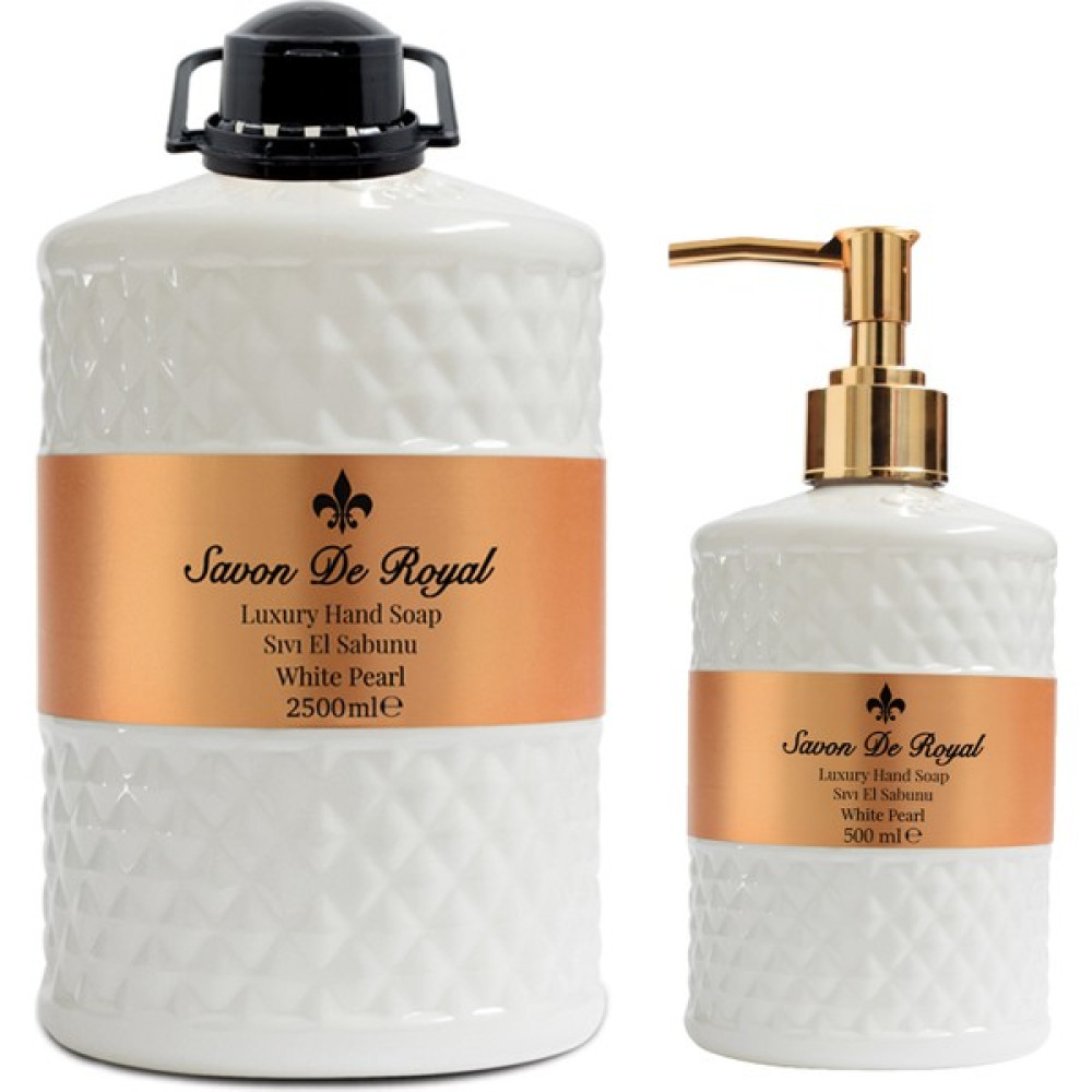 Savon De Royal Luxury Vegan Sıvı Sabun White Pearl 2.5 lt & 500 ml Sabunlar Fiyatı