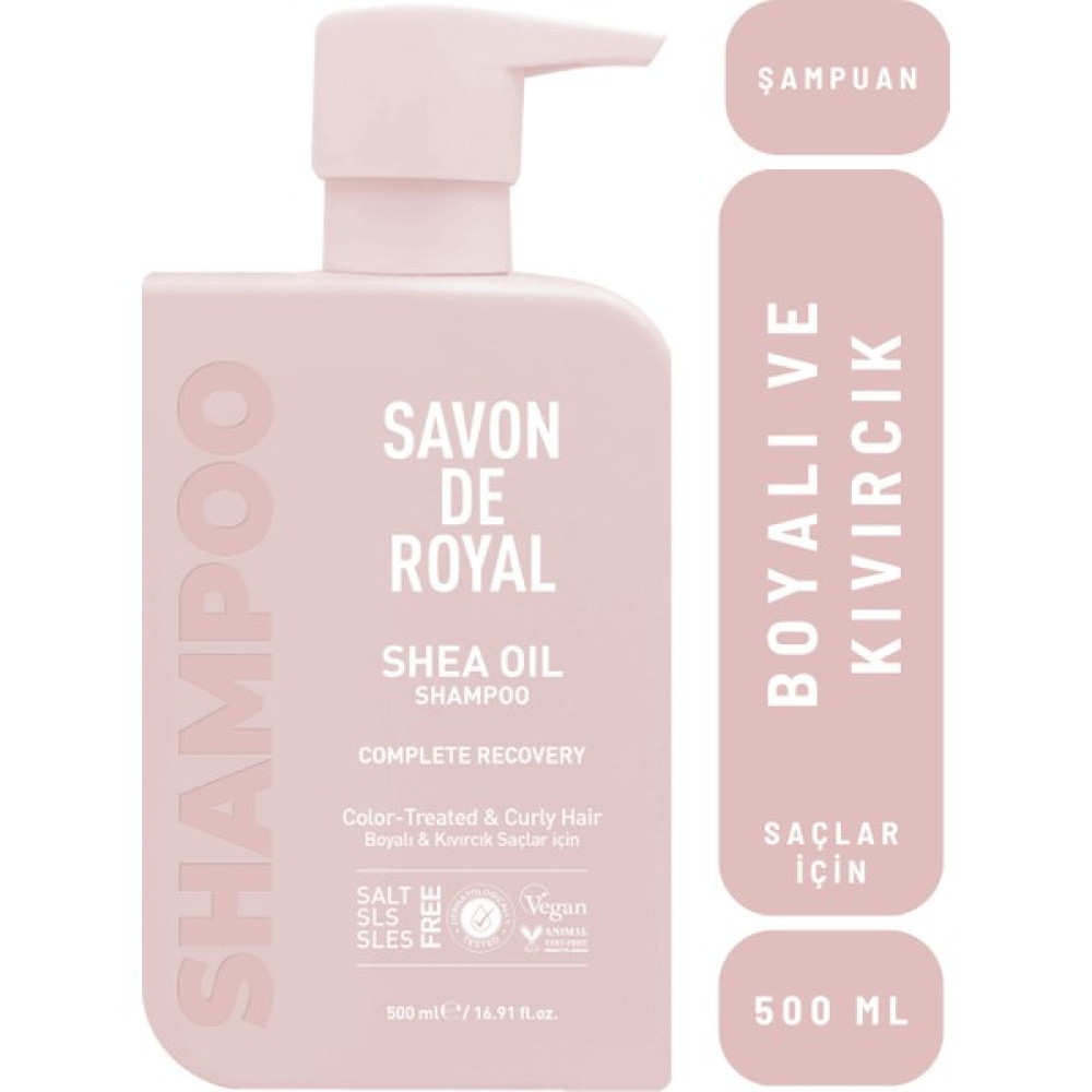 Savon De Royal - Shea Yağı - Boyalı Ve Kıvırcık Saçlar Için Iyileşme Etkili Şampuan 500 Ml Şampuan ve Saç Kremi Fiyatı