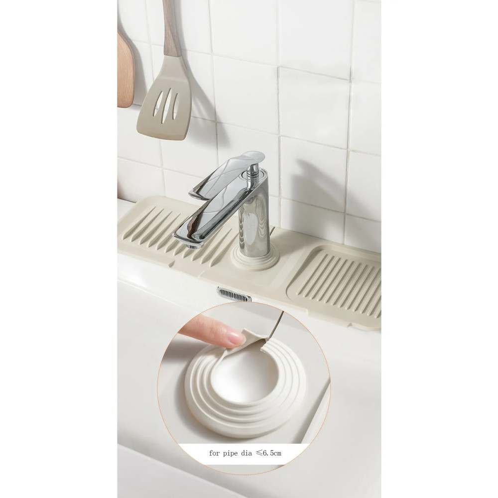 SAVORYHOME Su Tutucu Musluk Matı Mutfak Banyo Için Koruyucu Musluk Lavabo Bulaşık Süngeri Matı Beyaz Deterjan ve Temizlik Ürünleri Fiyatı