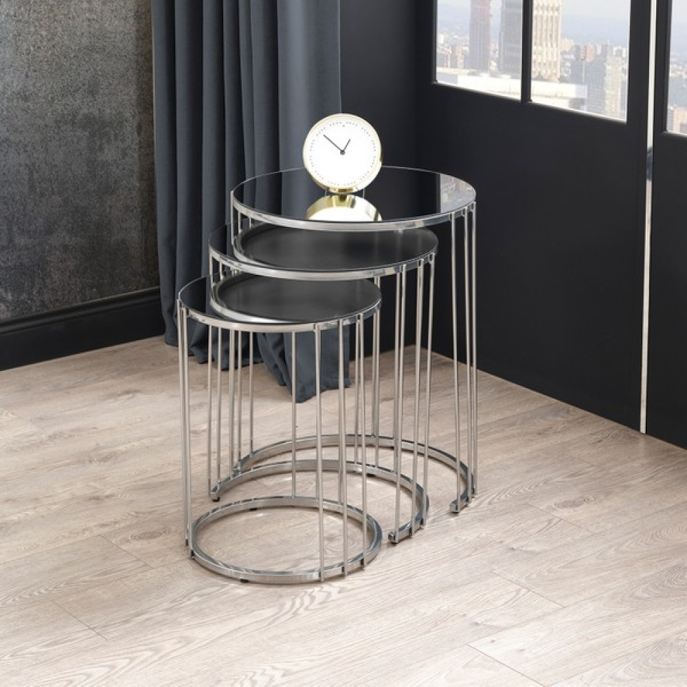 Sawoli Home Gezegen Gümüş Metal Ayak Zigon Sehpa - Kahverengi Zigon Sehpa Fiyatı