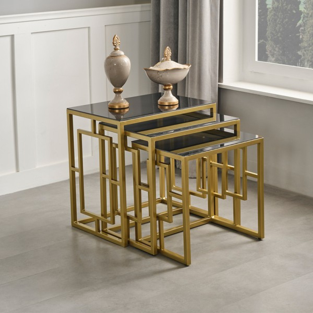 Sawoli Home Nova Gold Metal Ayak Zigon Sehpa Zigon Sehpa Fiyatı